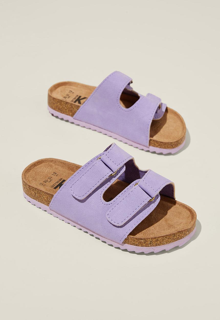 Cotton On - Frankie double strap slide - lilac drop
