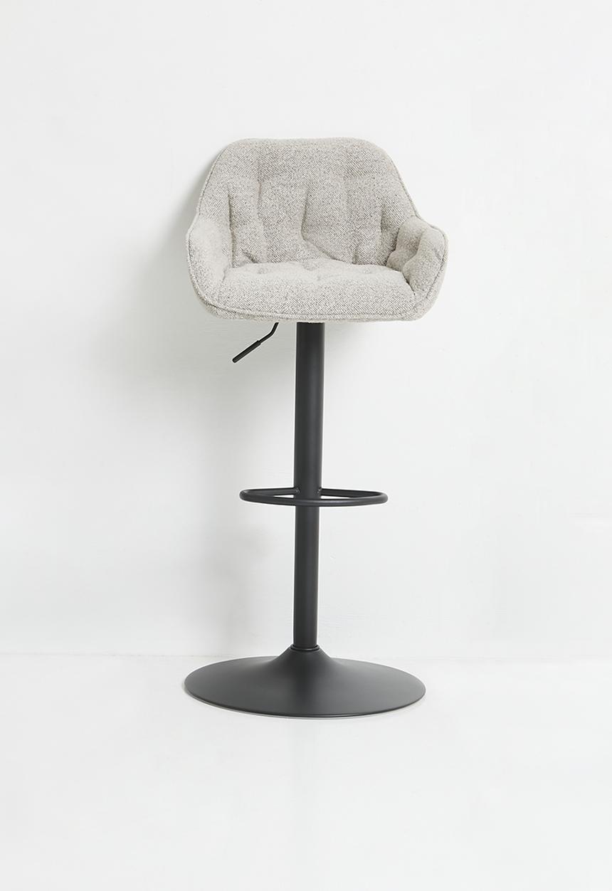 Sixth Floor - Brooke bar stool - grey & black
