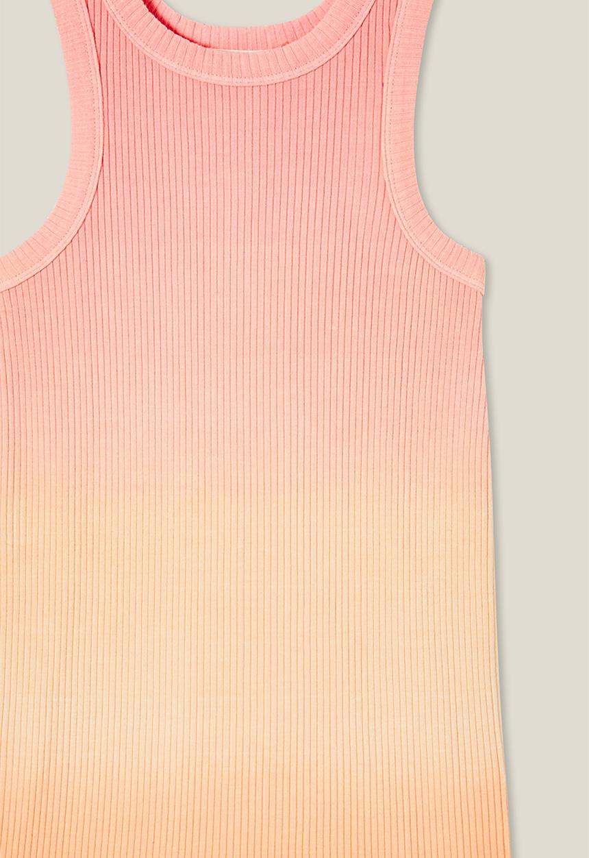 Cotton On - Casey tank dress - rainbow tie dye