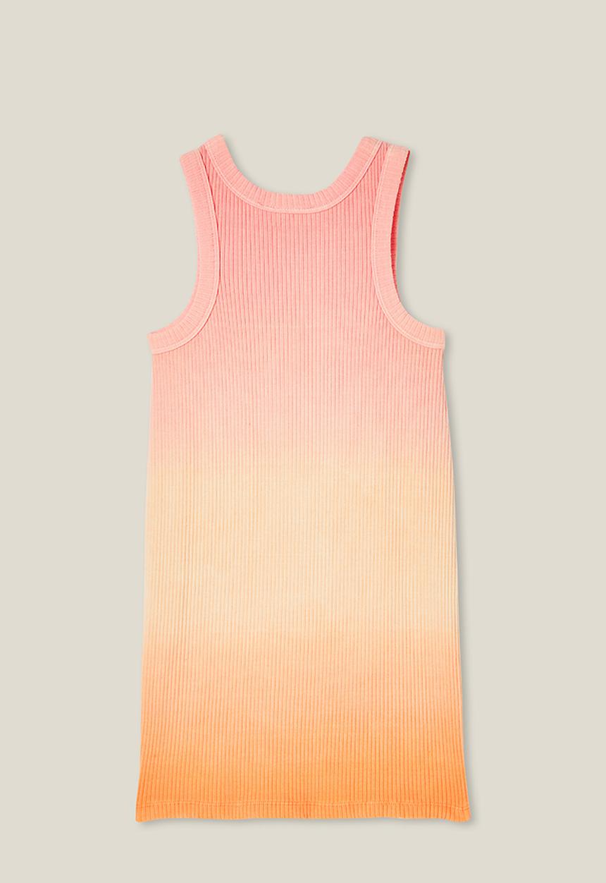 Cotton On - Casey tank dress - rainbow tie dye