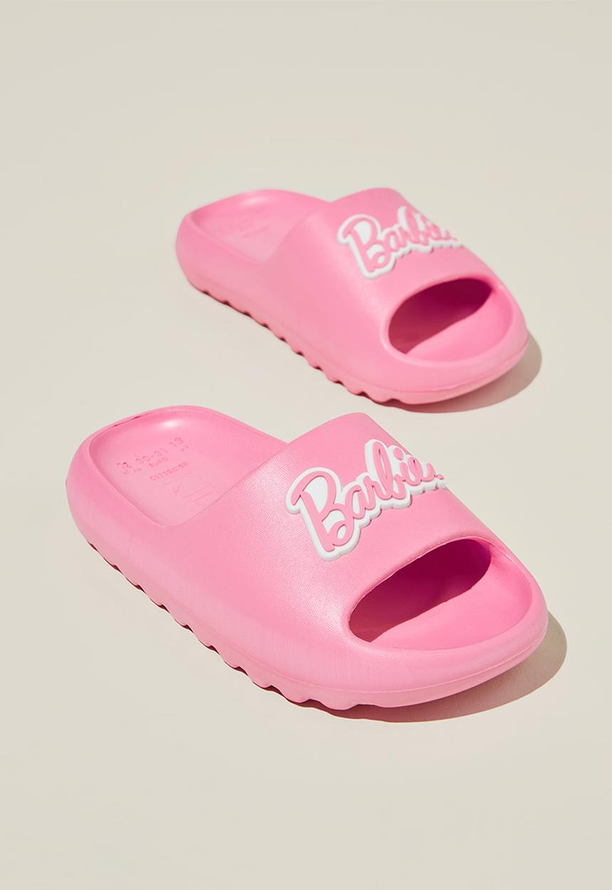 Cotton On - Barbie sunny beach slide - pink