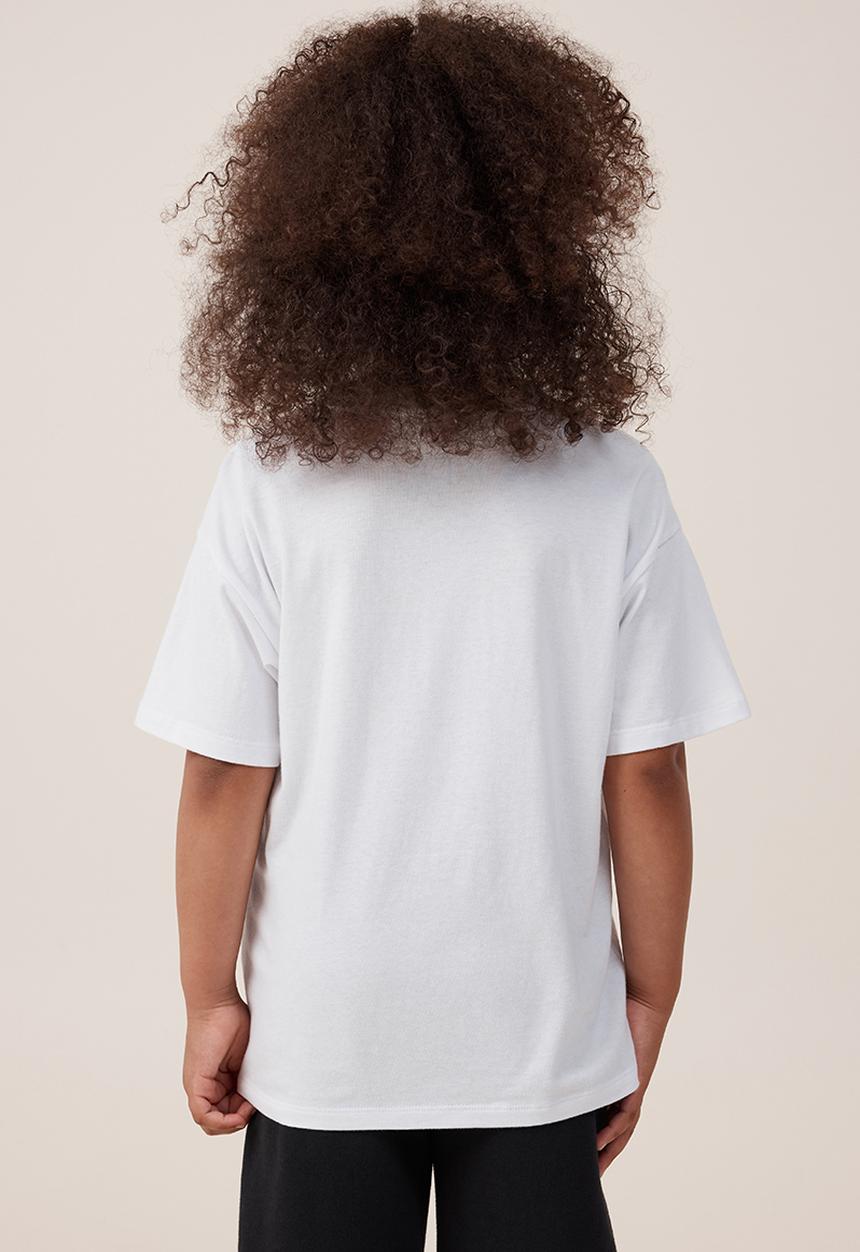 Cotton On - Barbie drop shoulder short sleeve tee - white