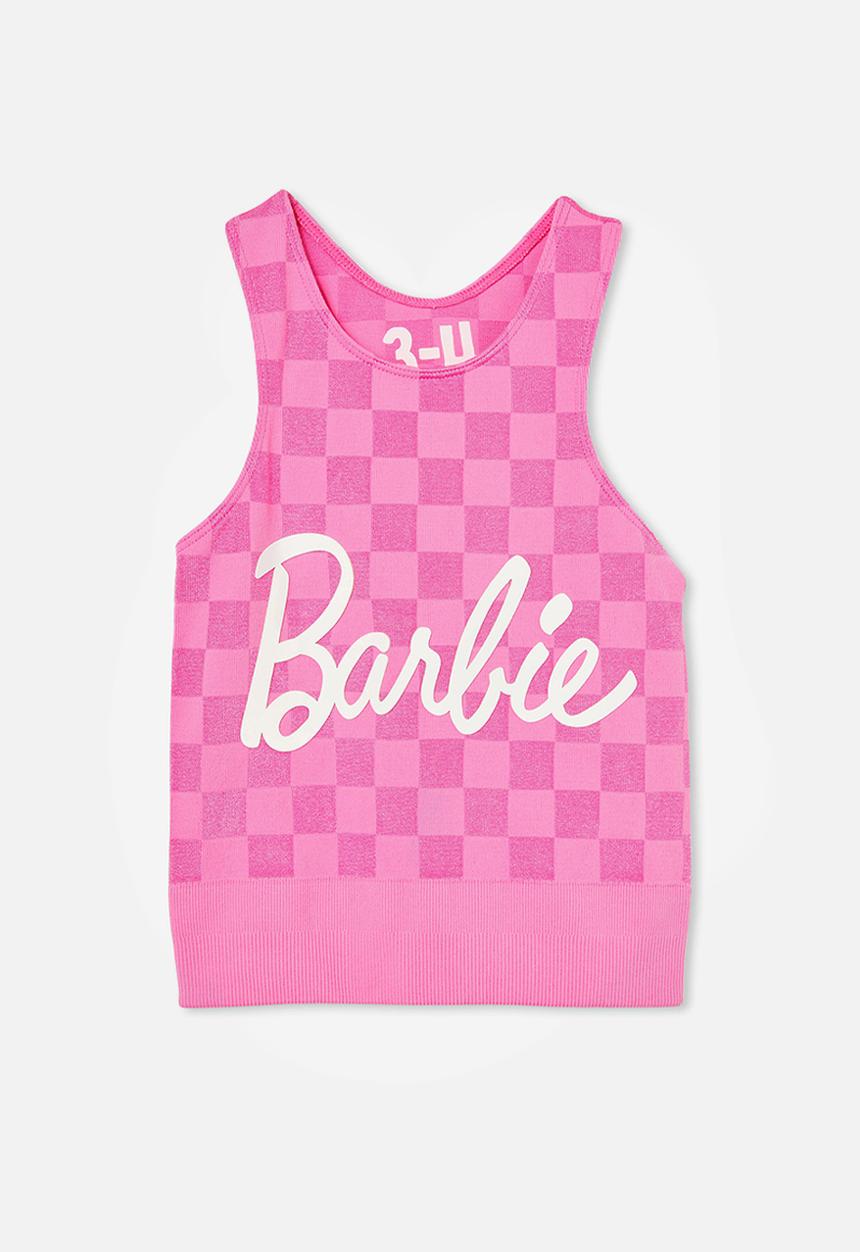 Cotton On - Barbie seamless tank - pink