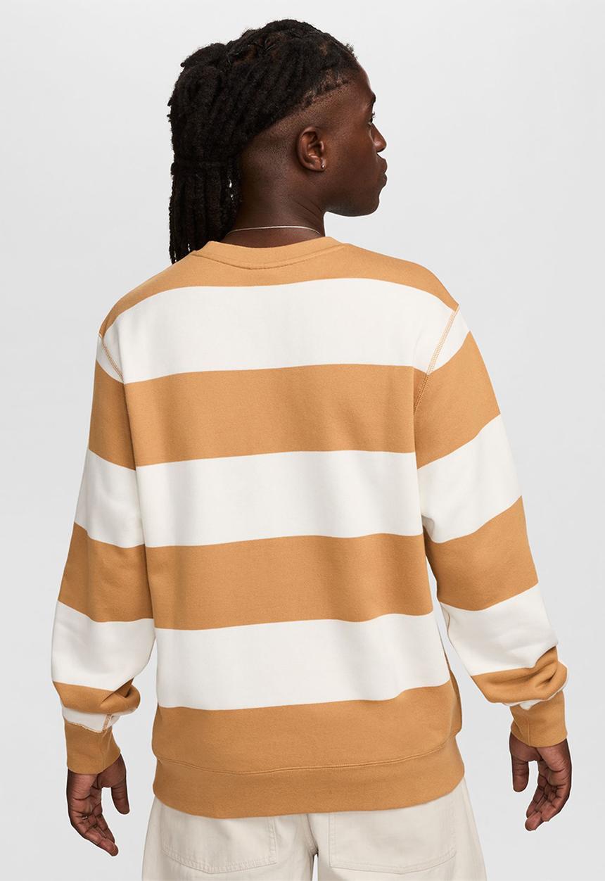 Nike - Nike Club Striped Heavyweight French Terry Crew - multi 