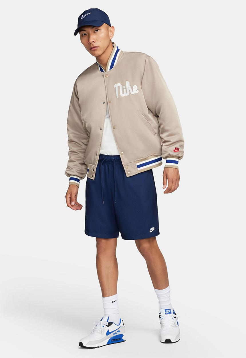 Nike - Nike Club Men's Woven Flow Shorts - midnight navy/white