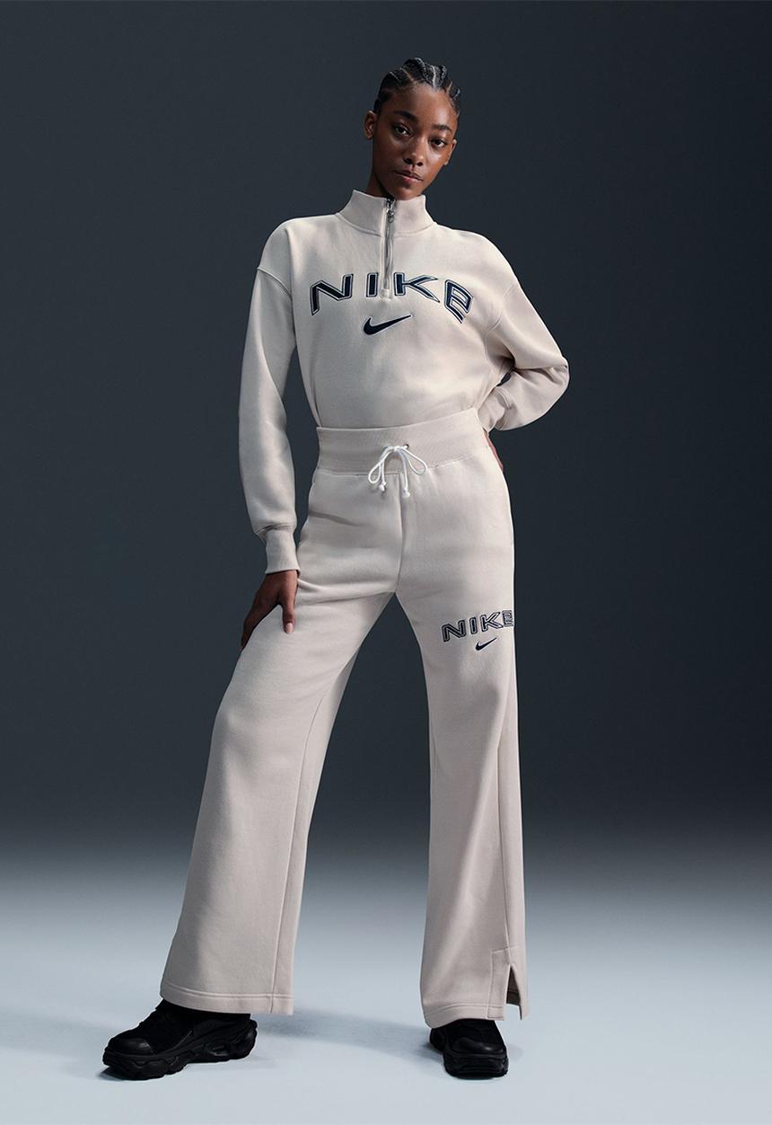 Nike - Nike Sportswear Phoenix Wide Pant - lt orewood brn