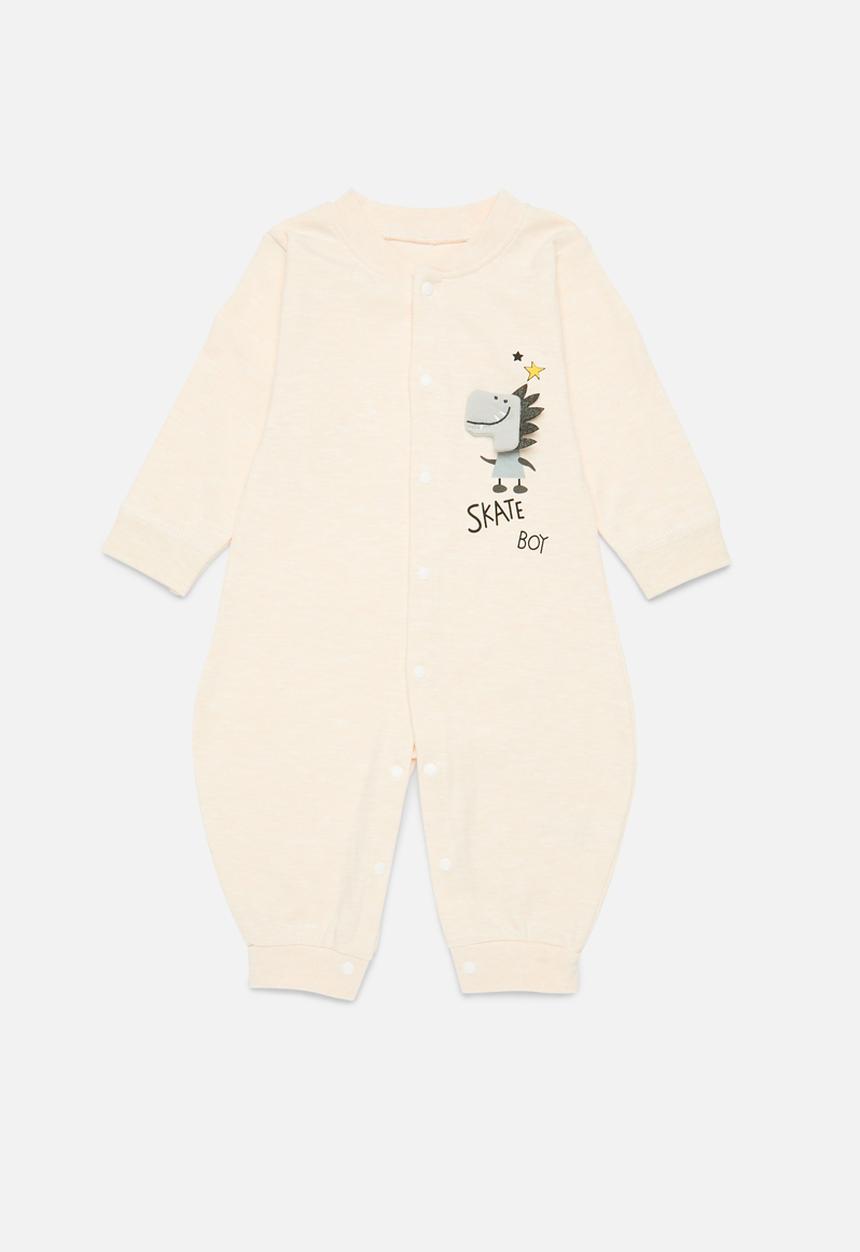Pop Candy - Button down romper - off white