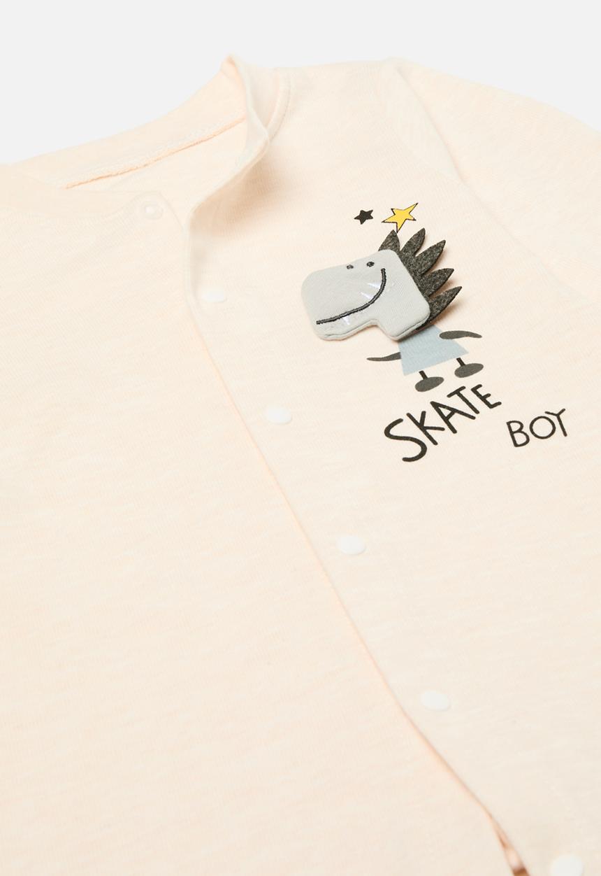 Pop Candy - Button down romper - off white