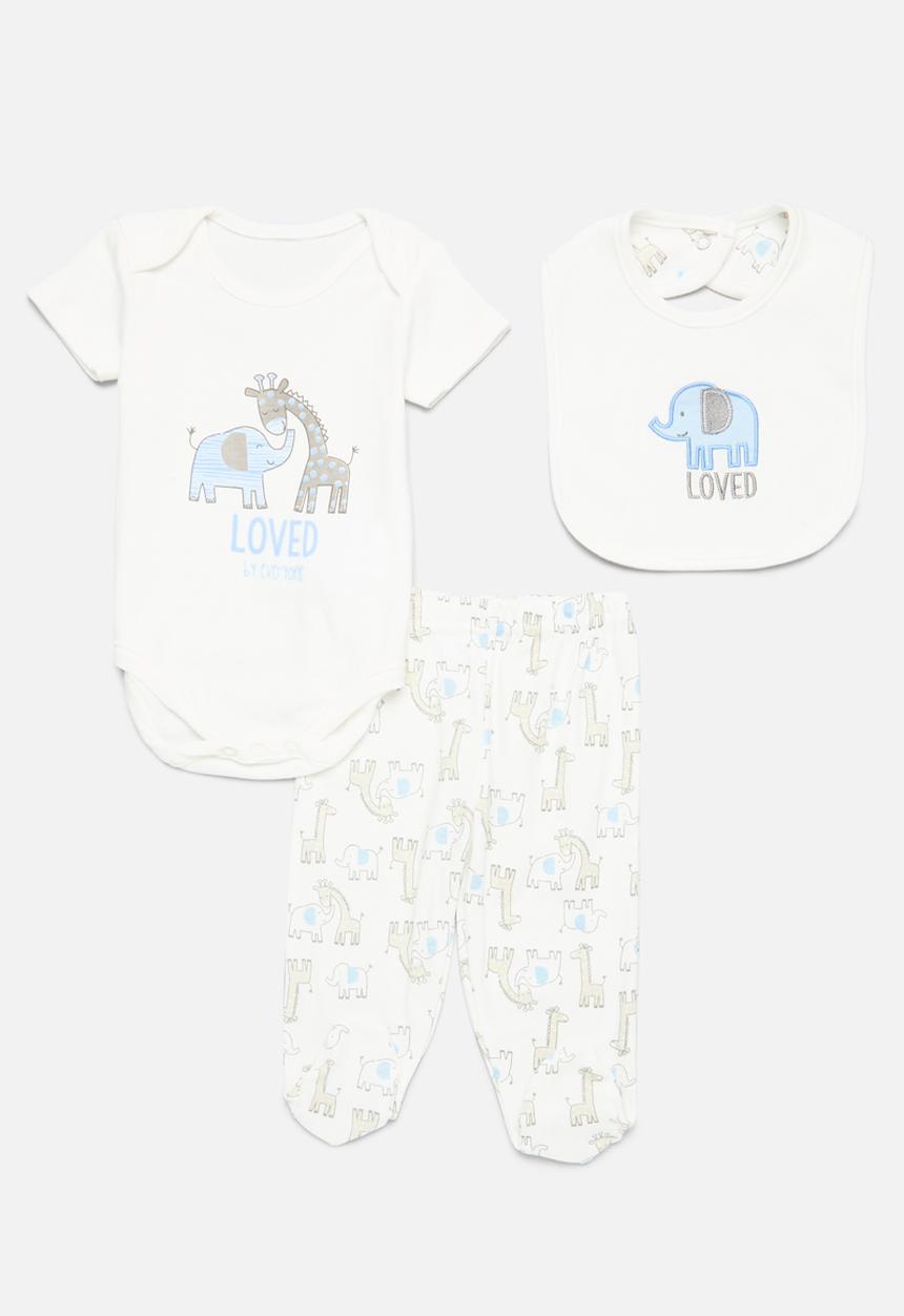 Pop Candy - Bodyvest legging & bib set - white