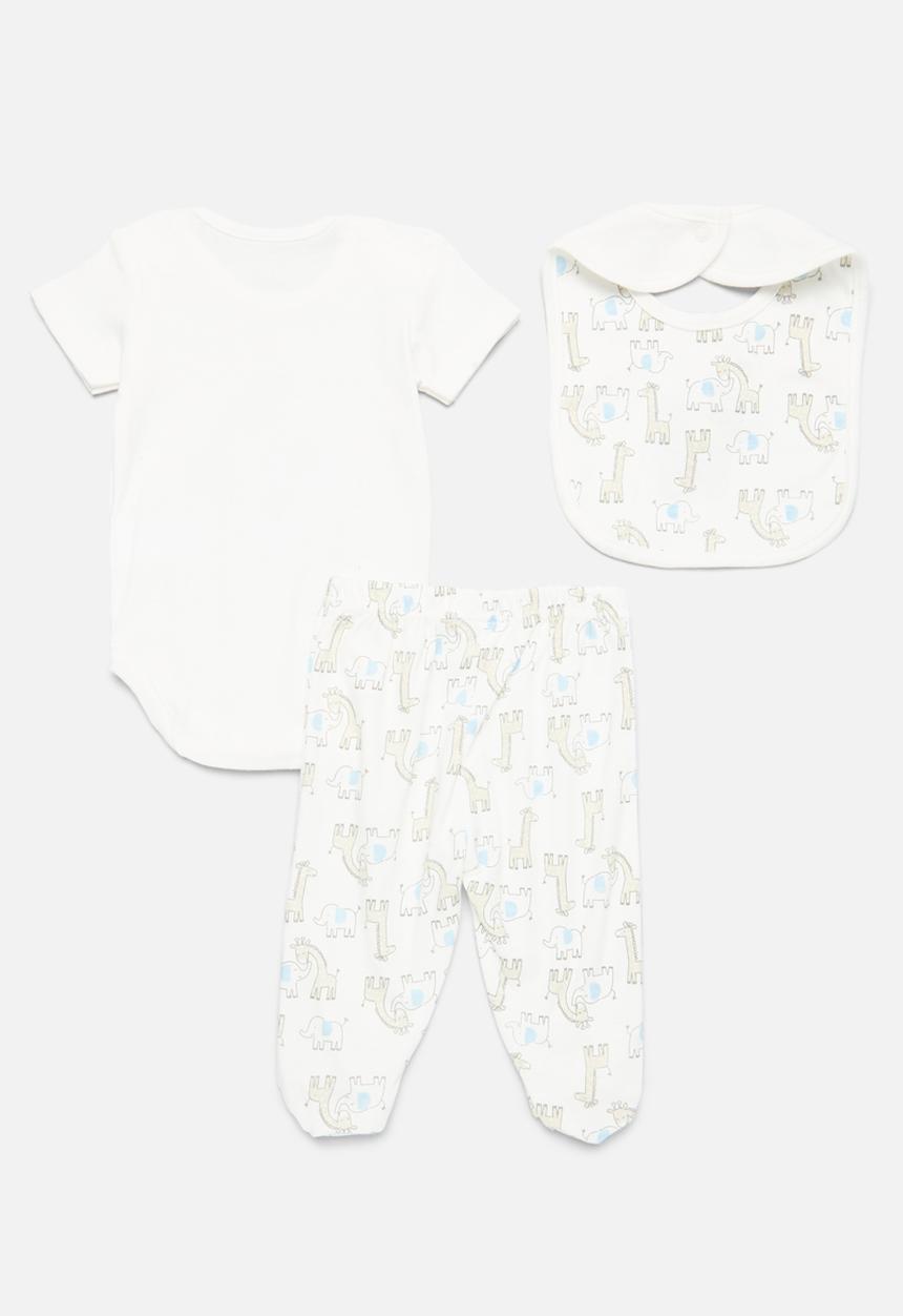 Pop Candy - Bodyvest legging & bib set - white
