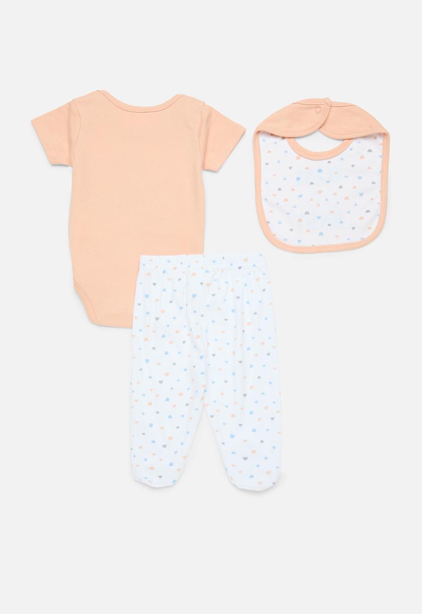 Pop Candy - Bodyvest legging & bib set - rust & white
