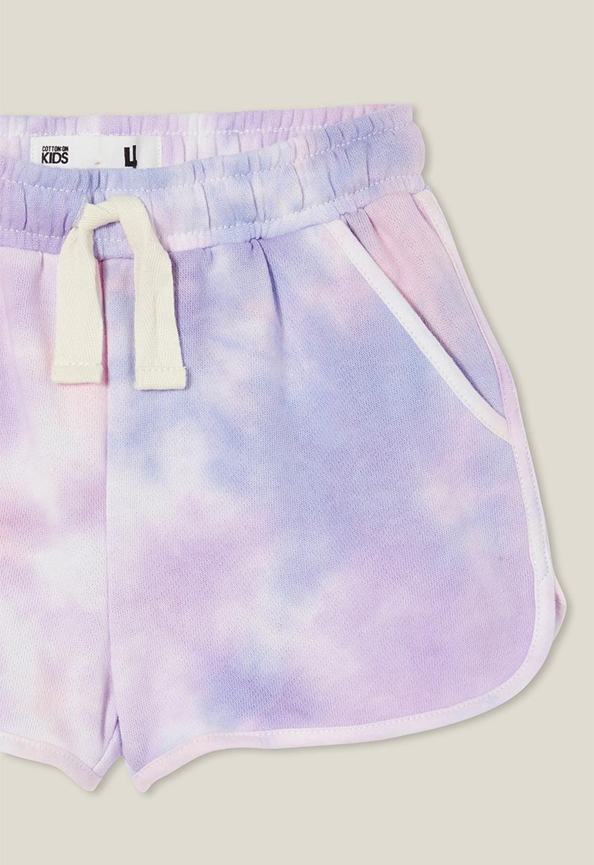 Cotton On - Nina knit short - pastel rainbow tie dye