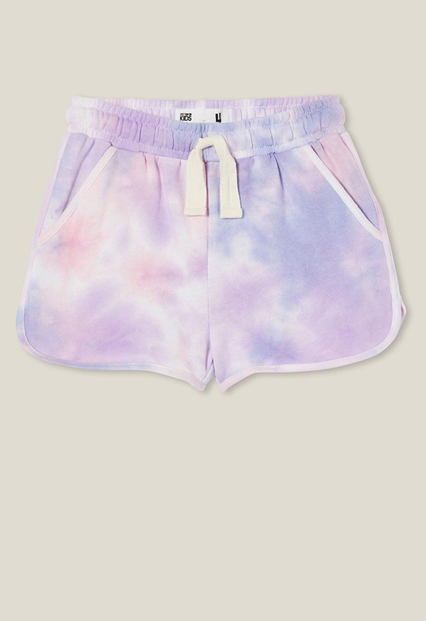 Cotton On - Nina knit short - pastel rainbow tie dye