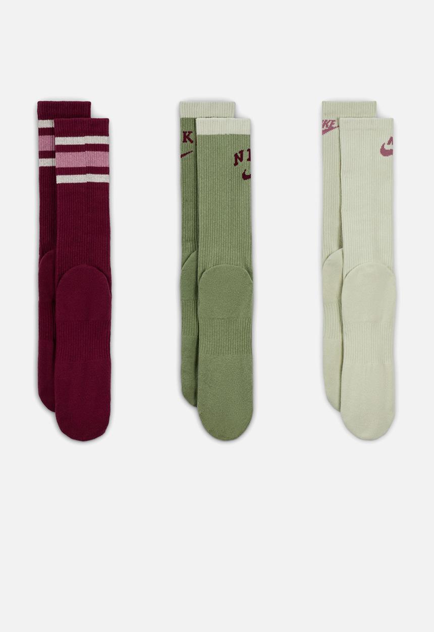 Nike - Nike everyday plus cushioned crew socks (3 pairs) - multi-color