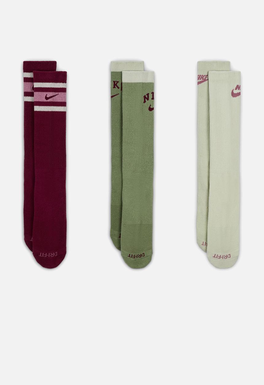 Nike - Nike everyday plus cushioned crew socks (3 pairs) - multi-color