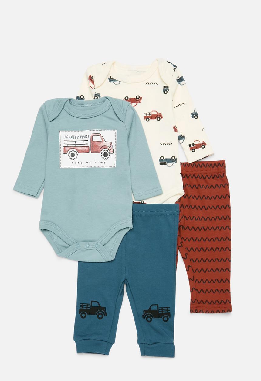 Pop Candy - 4 Piece bodyvest& legging set - multi 