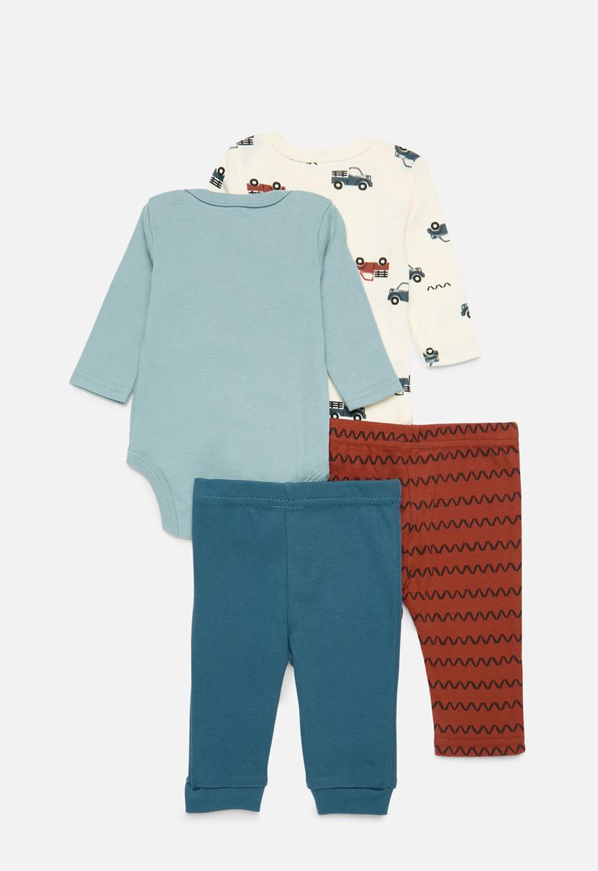 Pop Candy - 4 Piece bodyvest& legging set - multi 