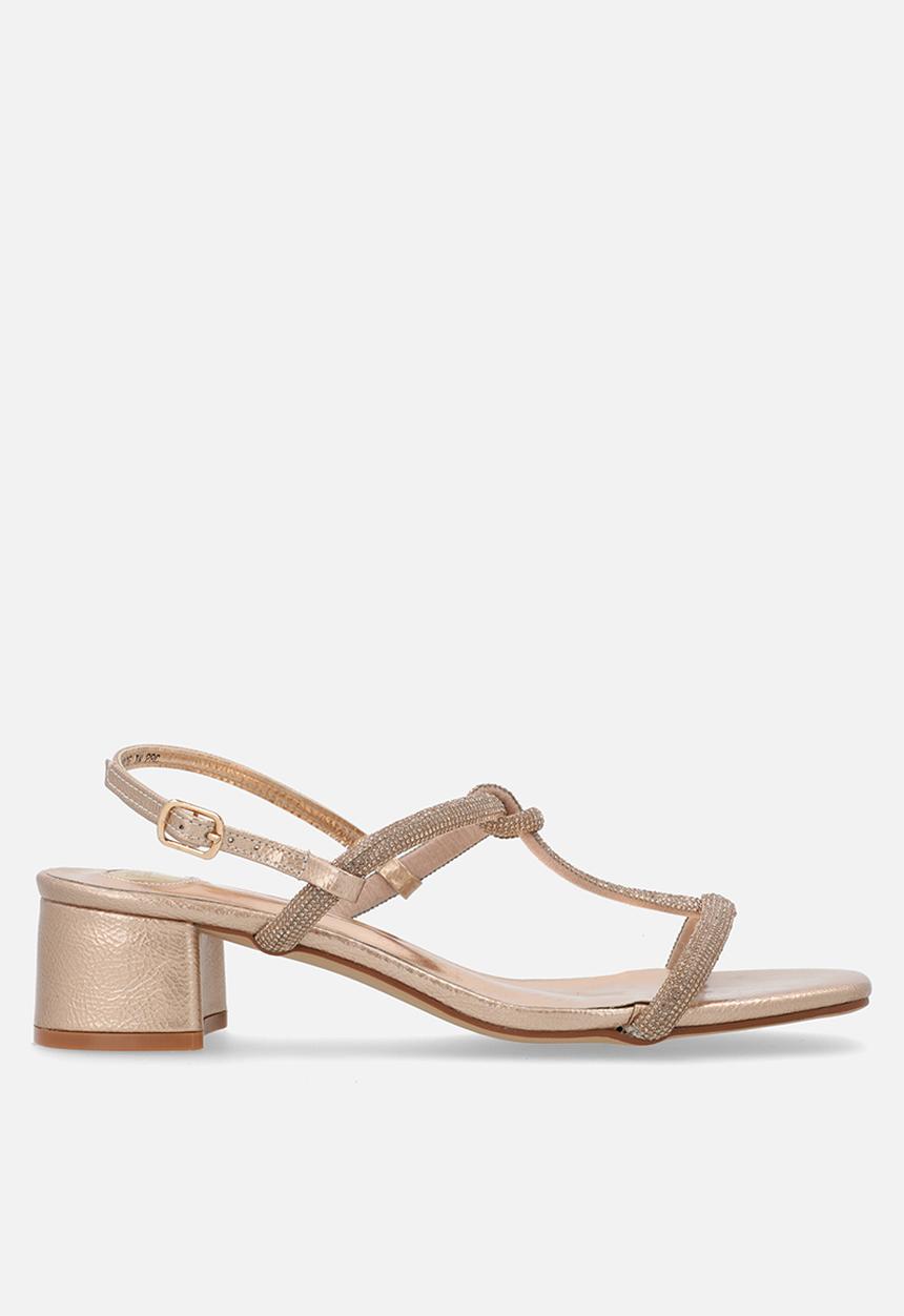 Footwork - Riona Block Heel - Rose Gold