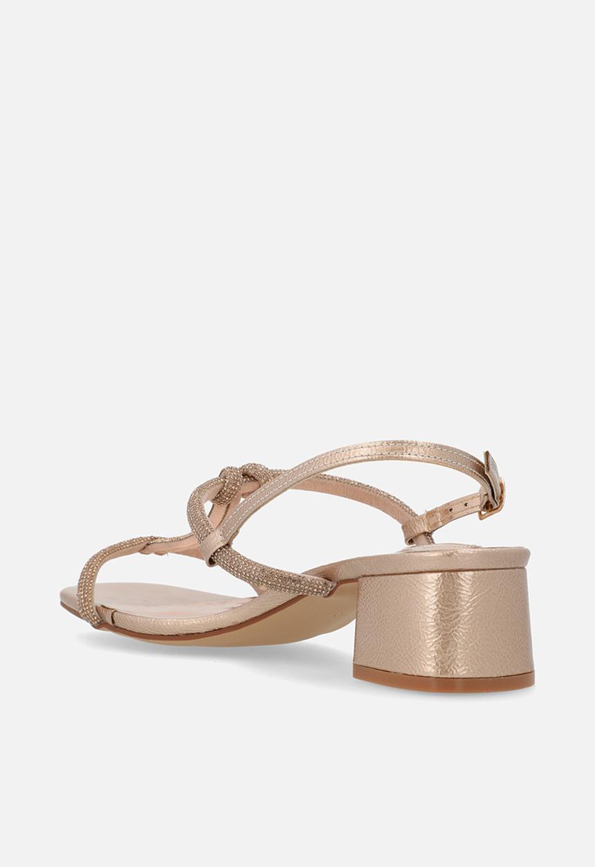 Footwork - Riona Block Heel - Rose Gold