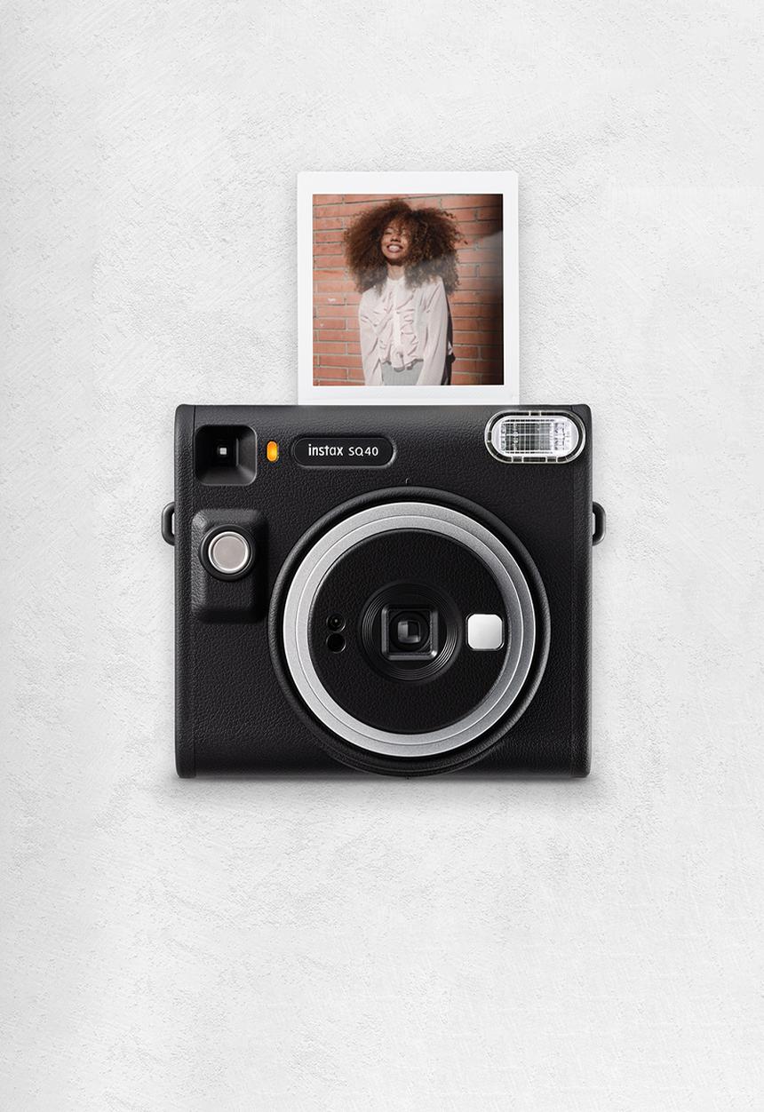 Fujifilm - Instax Cam Square SQ40 - Black