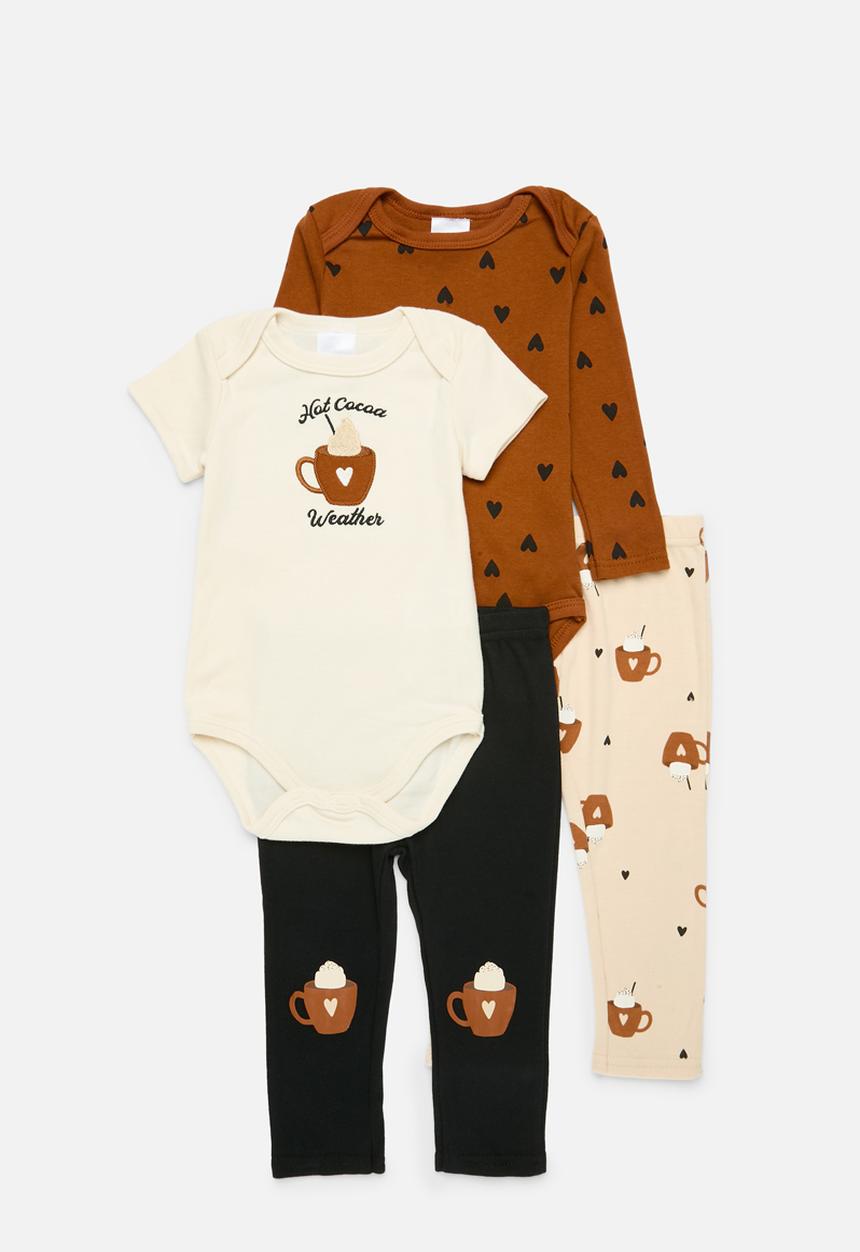 Pop Candy - 4 Piece bodyvest& legging set - multi