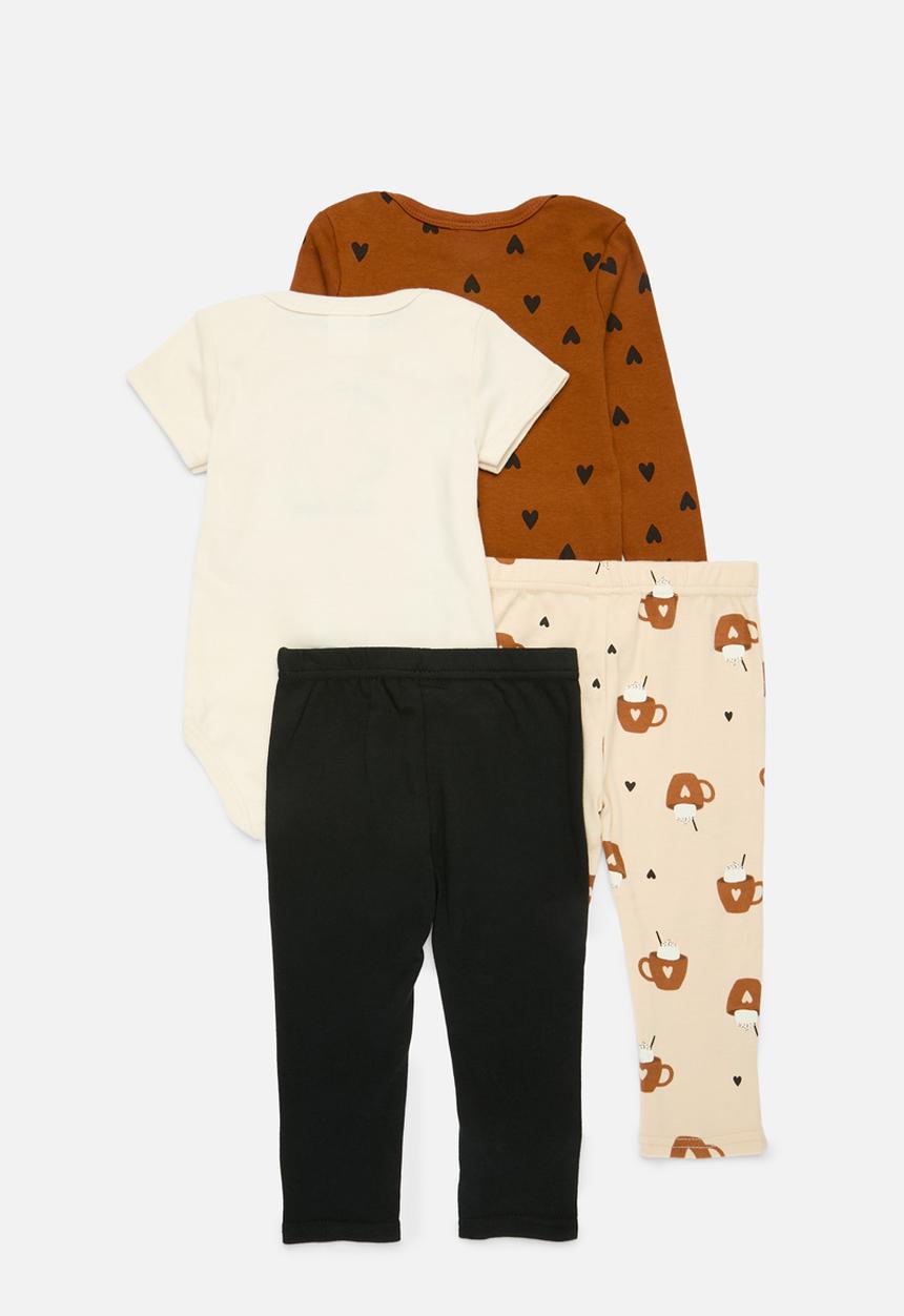 Pop Candy - 4 Piece bodyvest& legging set - multi