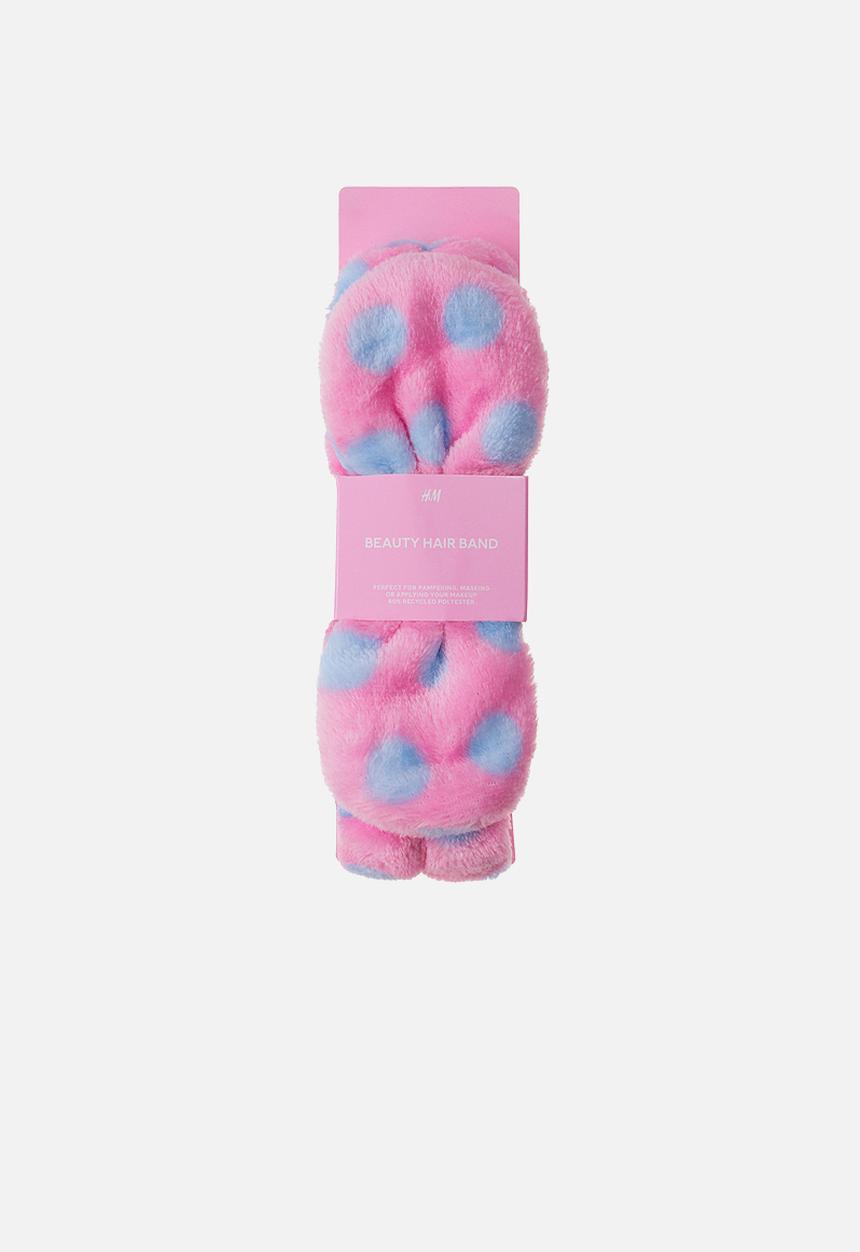 H&M - Beauty hairband - light pink/spotted