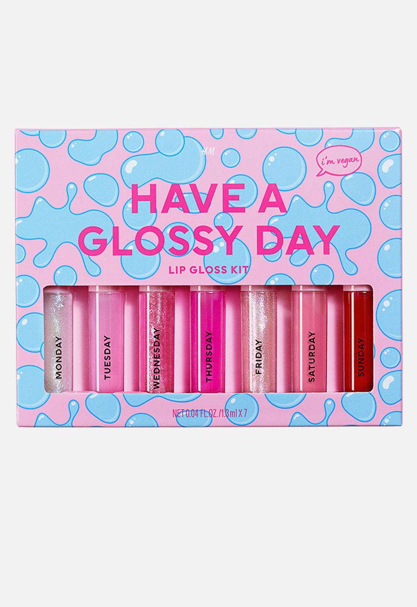 H&M - 7 Pack mini lip glosses - pink