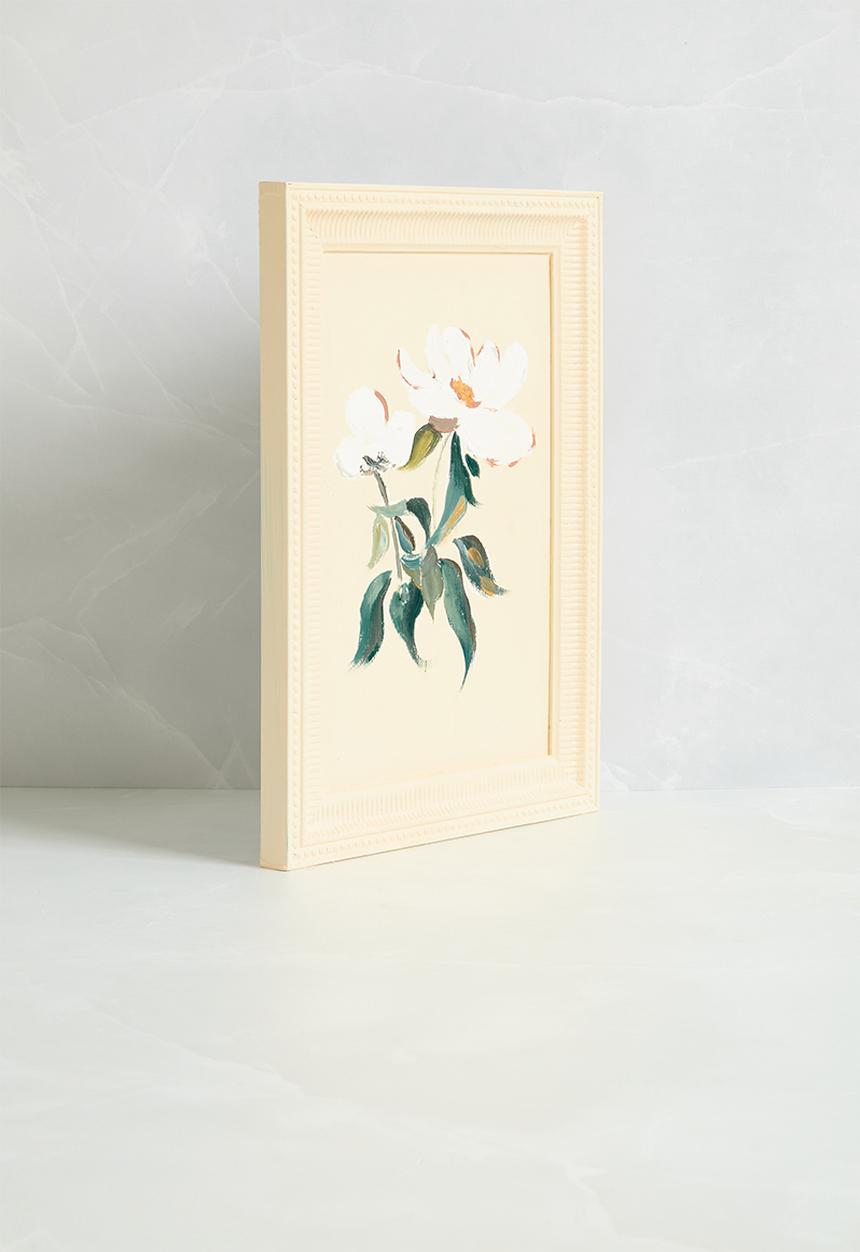 Sixth Floor - Magnolia Wall Art - White & Green