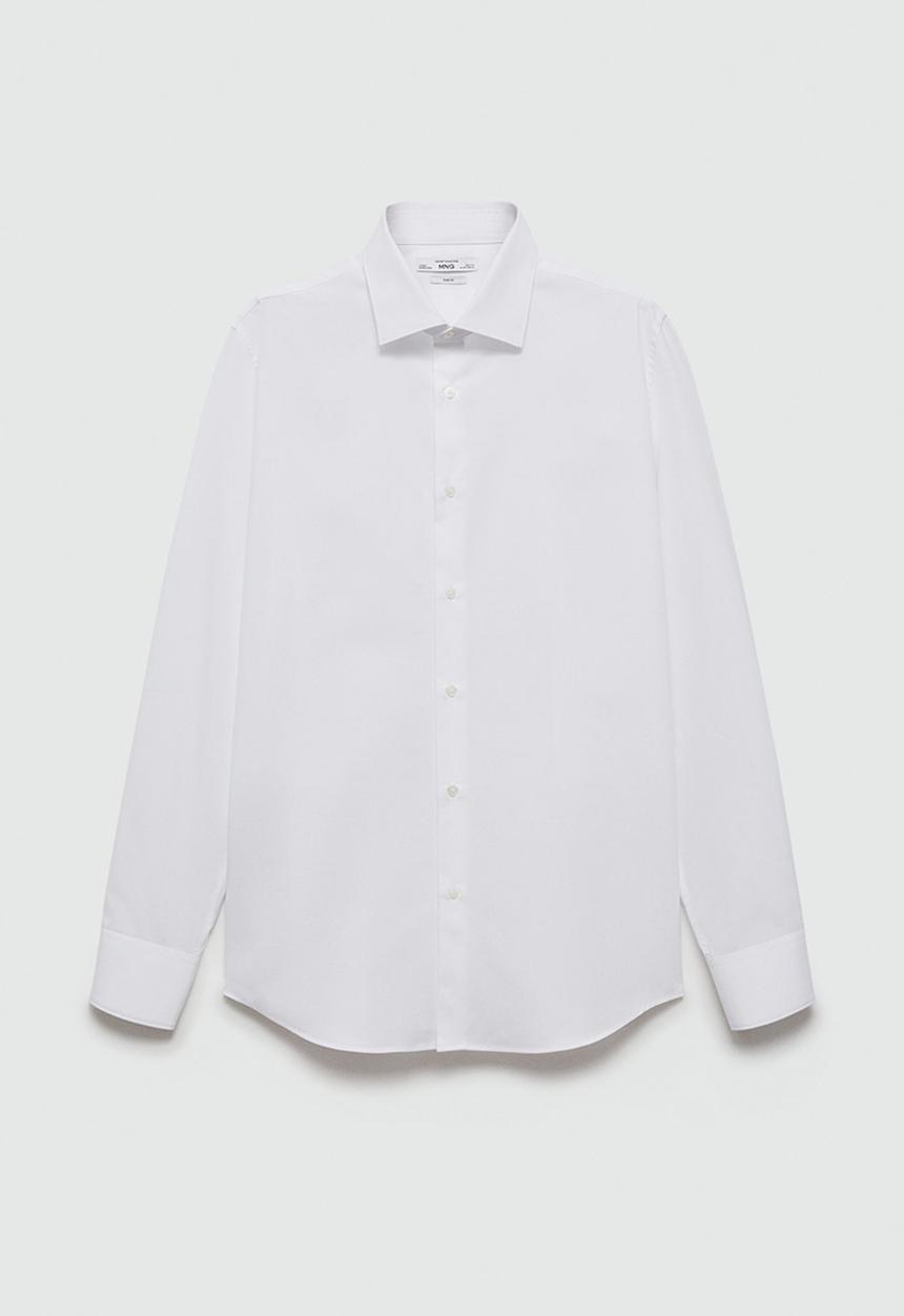 MANGO - Shirt emeritol - white
