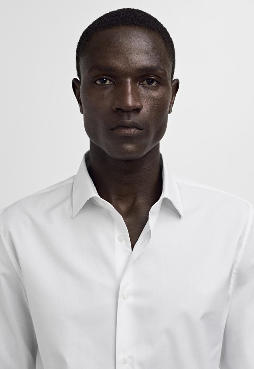 MANGO - Shirt emeritol - white