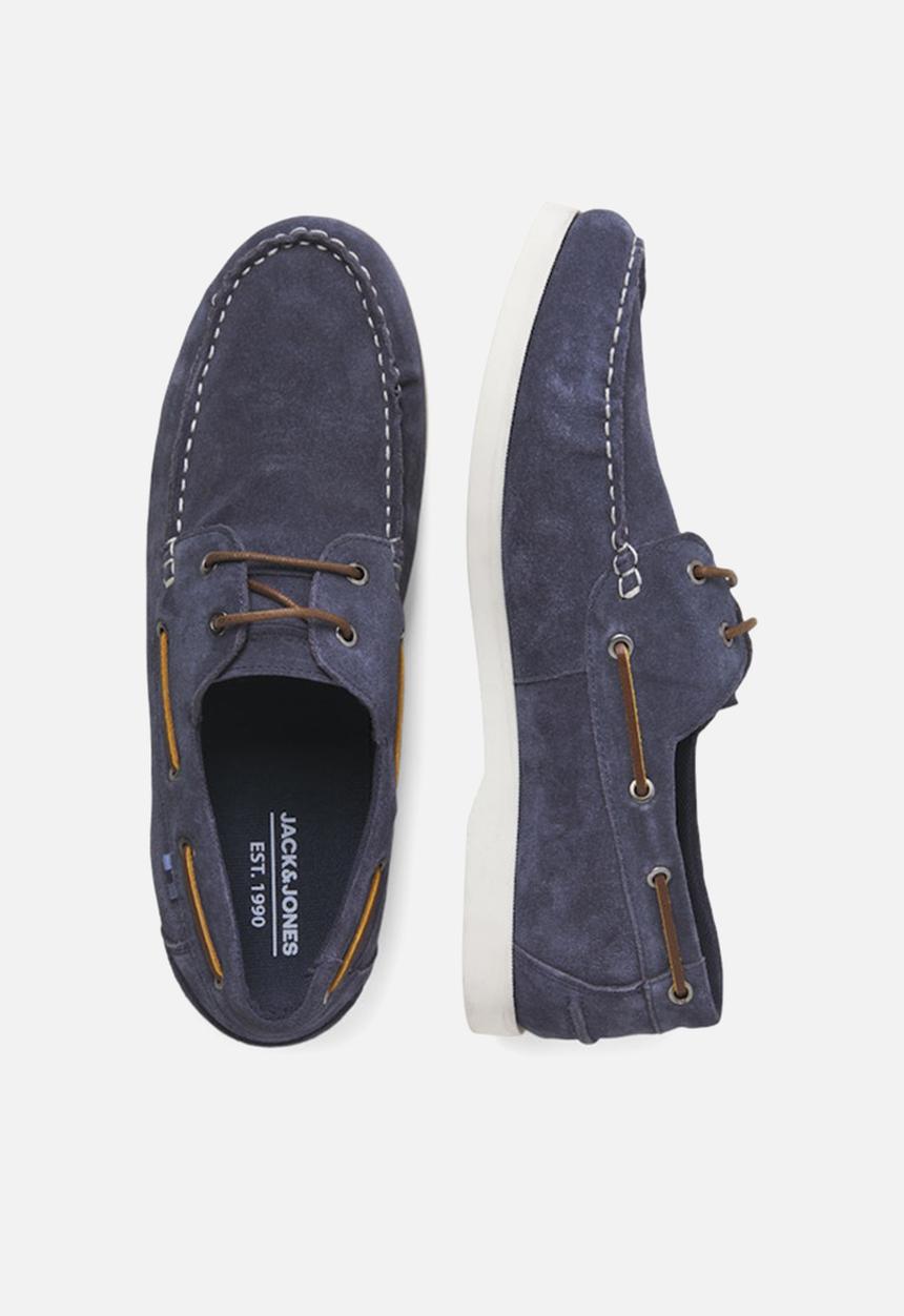 Jack & Jones - Jfwgolders suede boat shoe - navy