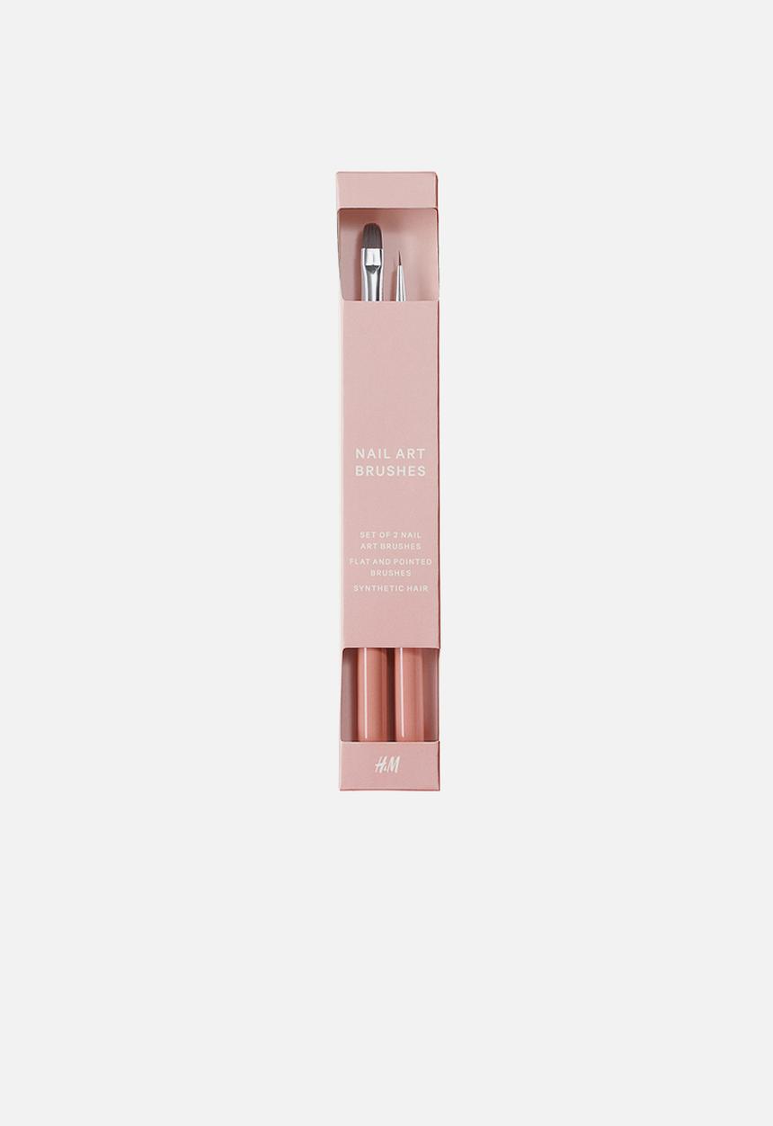 H&M - 2 Pack nail art brushes - light pink