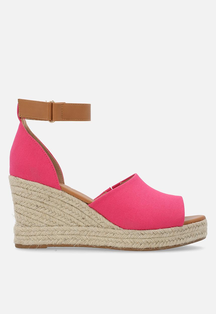 Madison® - Laura espadrille wedge - fushia/tan