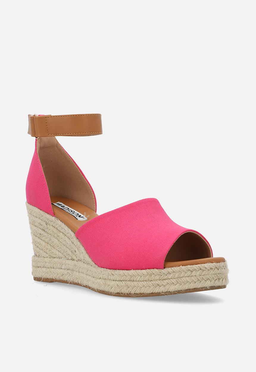 Madison® - Laura espadrille wedge - fushia/tan