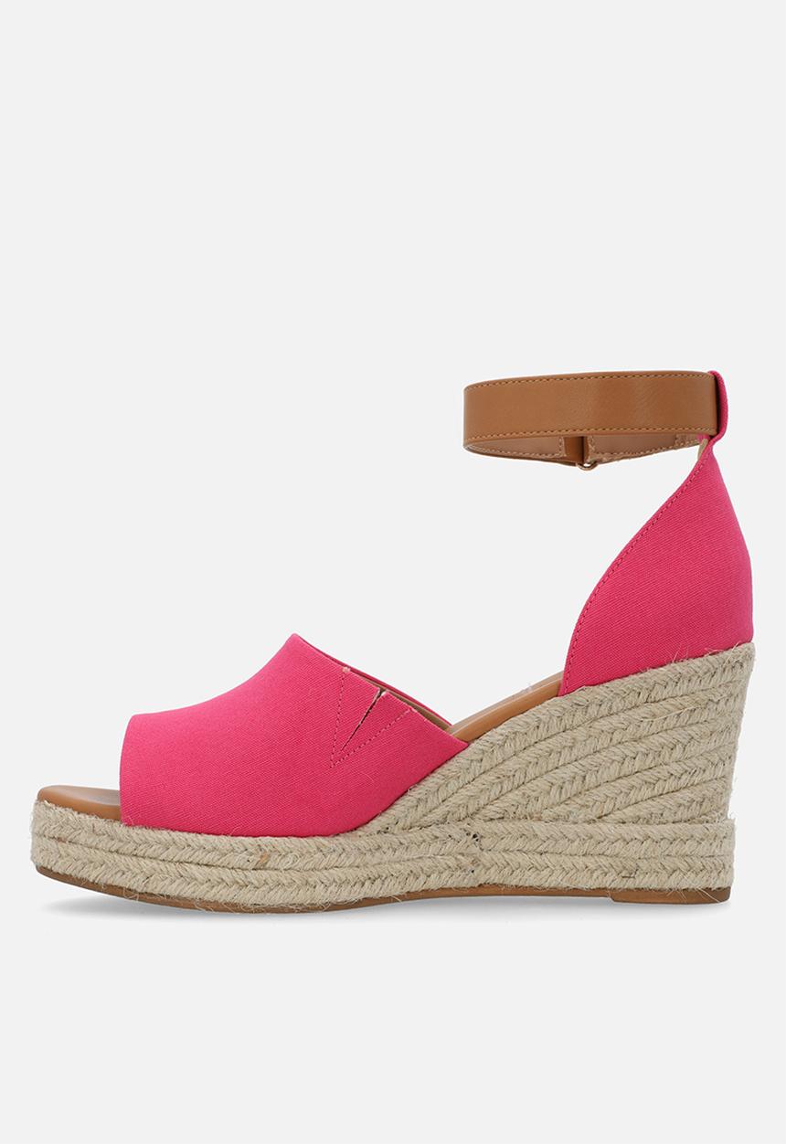 Madison® - Laura espadrille wedge - fushia/tan