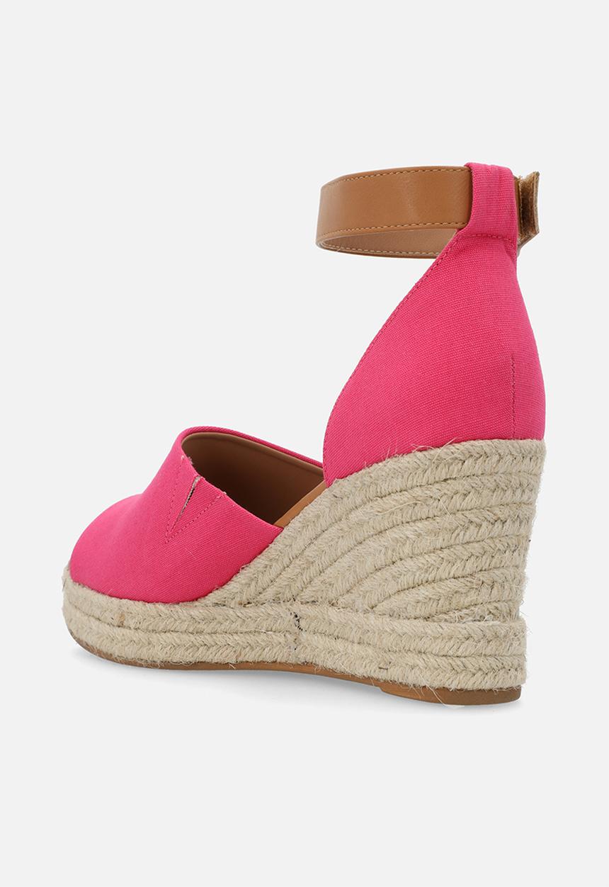 Madison® - Laura espadrille wedge - fushia/tan