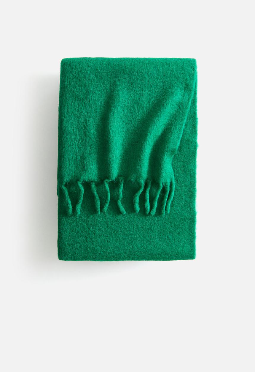 H&M - Wool-blend blanket - green