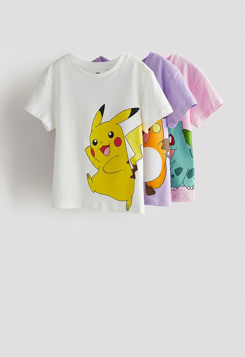 H&M - 3-Pack printed jersey tops - multi