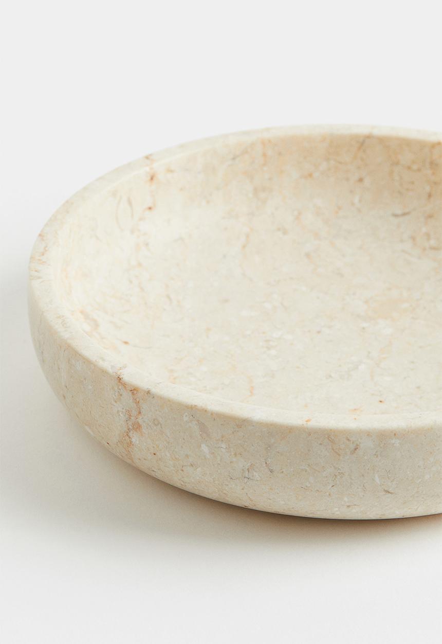 H&M - Marble serving bowl - beige