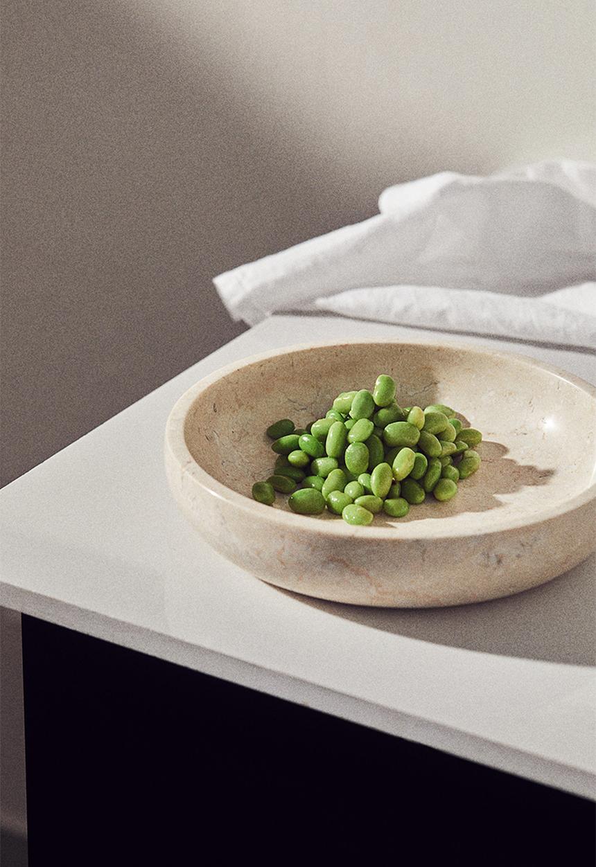 H&M - Marble serving bowl - beige