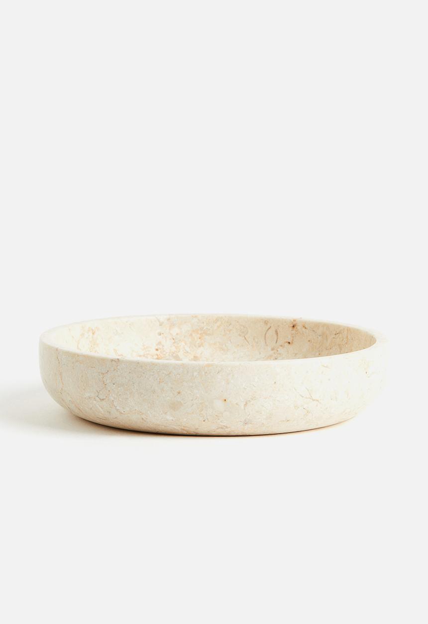 H&M - Marble serving bowl - beige