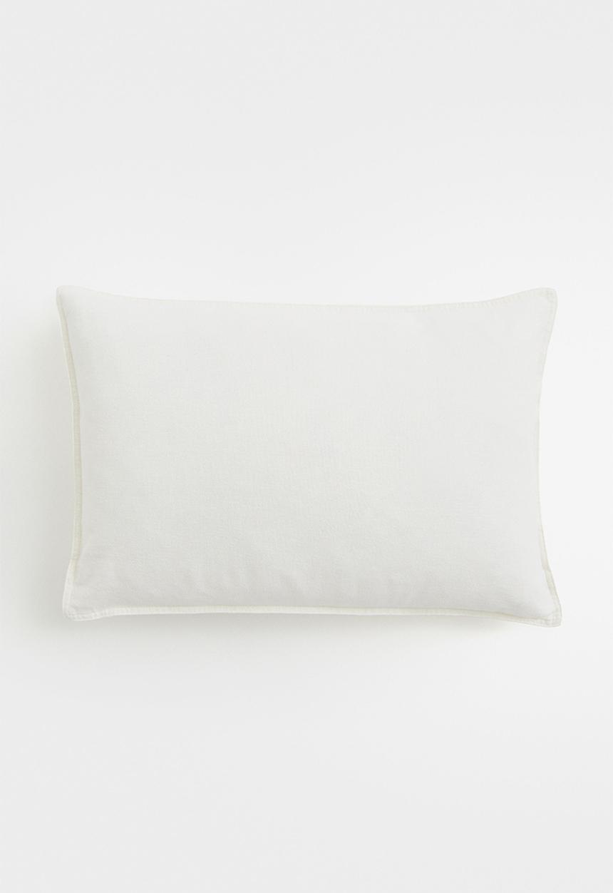 H&M - Linen-blend cushion cover - white