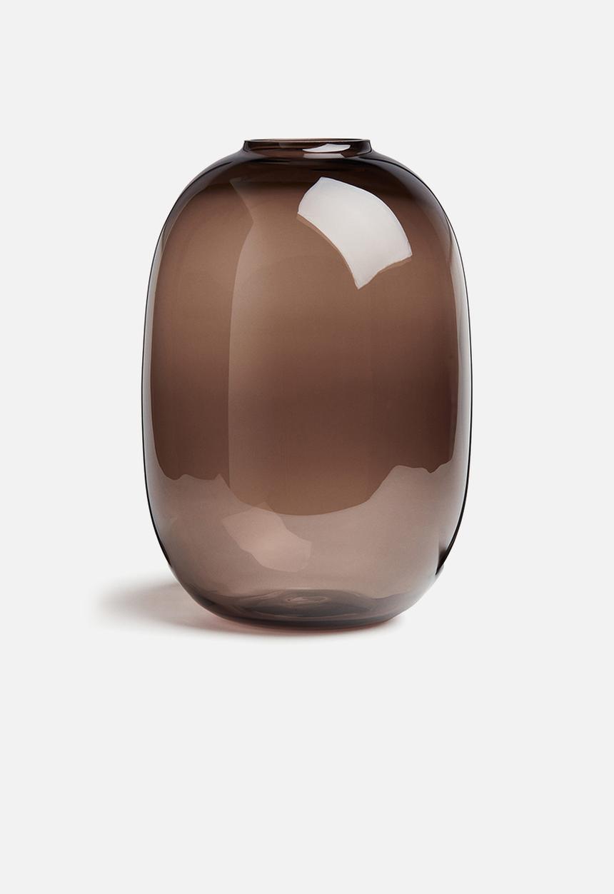 H&M - Large glass vase - brown