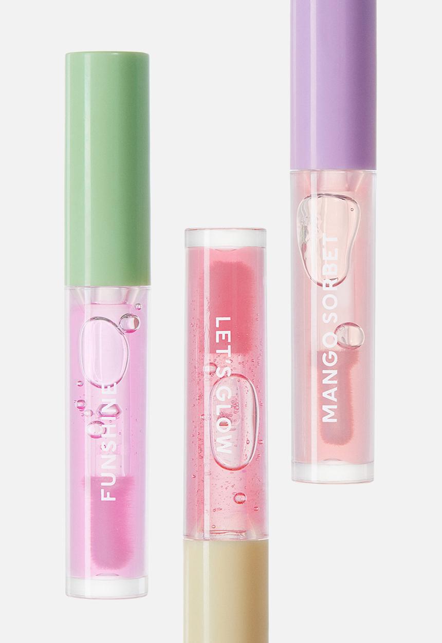 H&M - 3 Pack mini lip glosses - purple