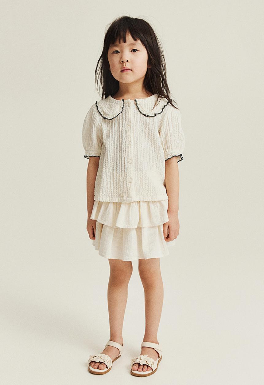 H&M - Tiered skirt - white