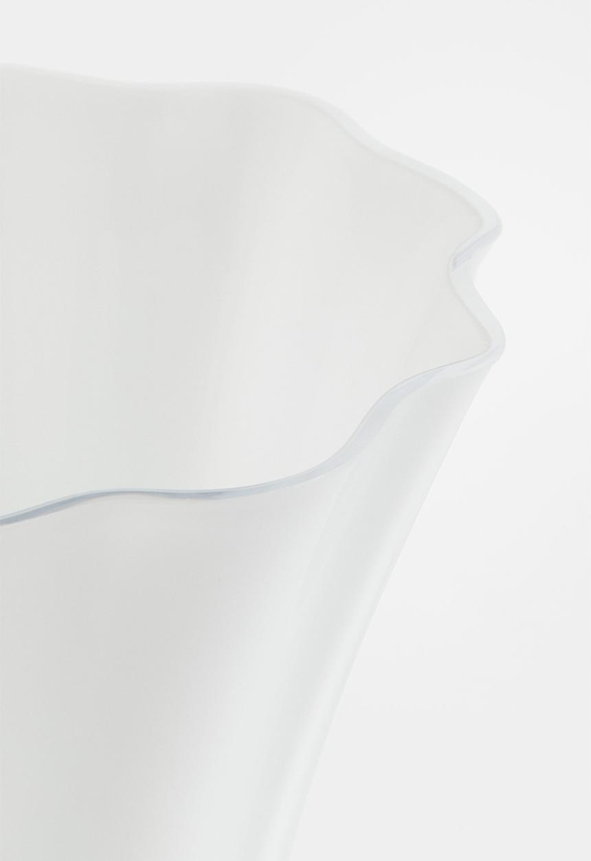 H&M - Glass vase - white