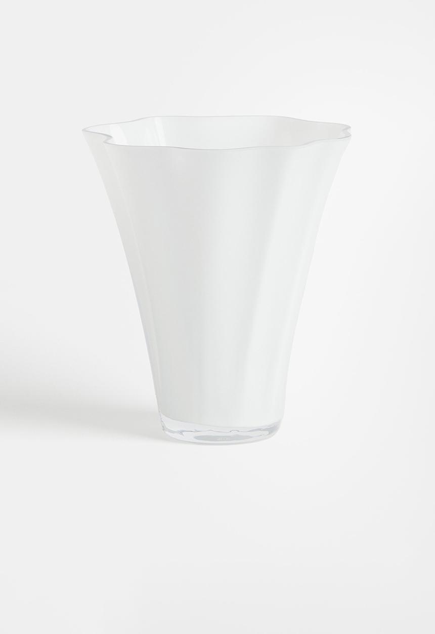 H&M - Glass vase - white