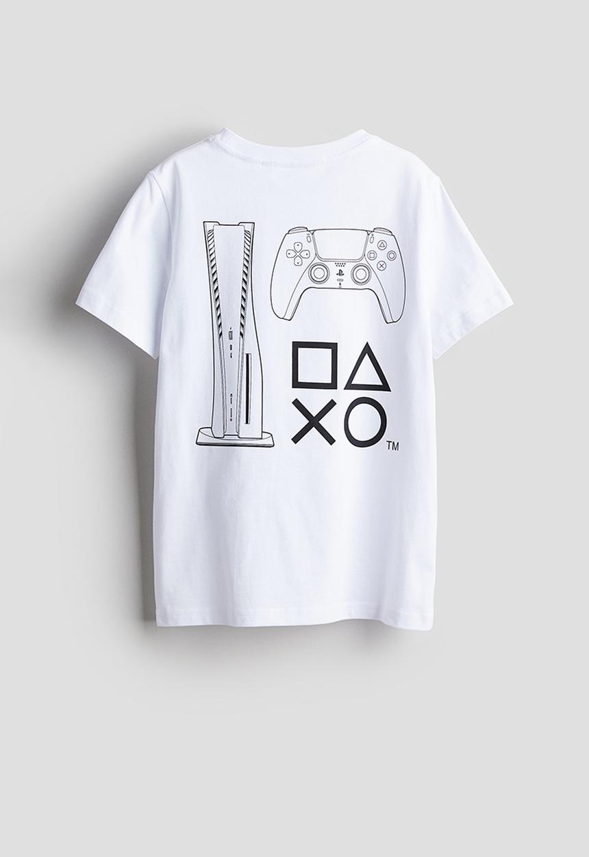 H&M - Printed T-shirt - white
