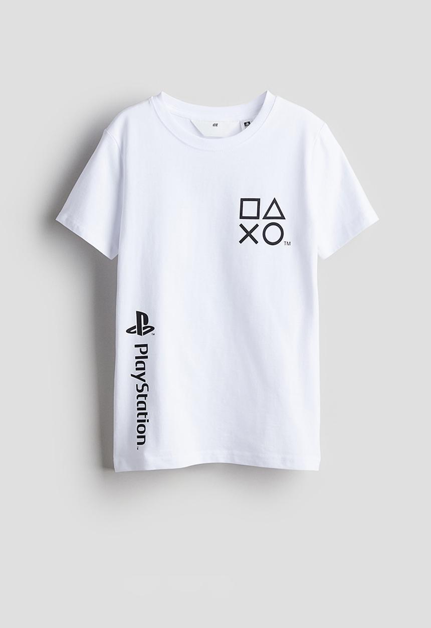 H&M - Printed T-shirt - white